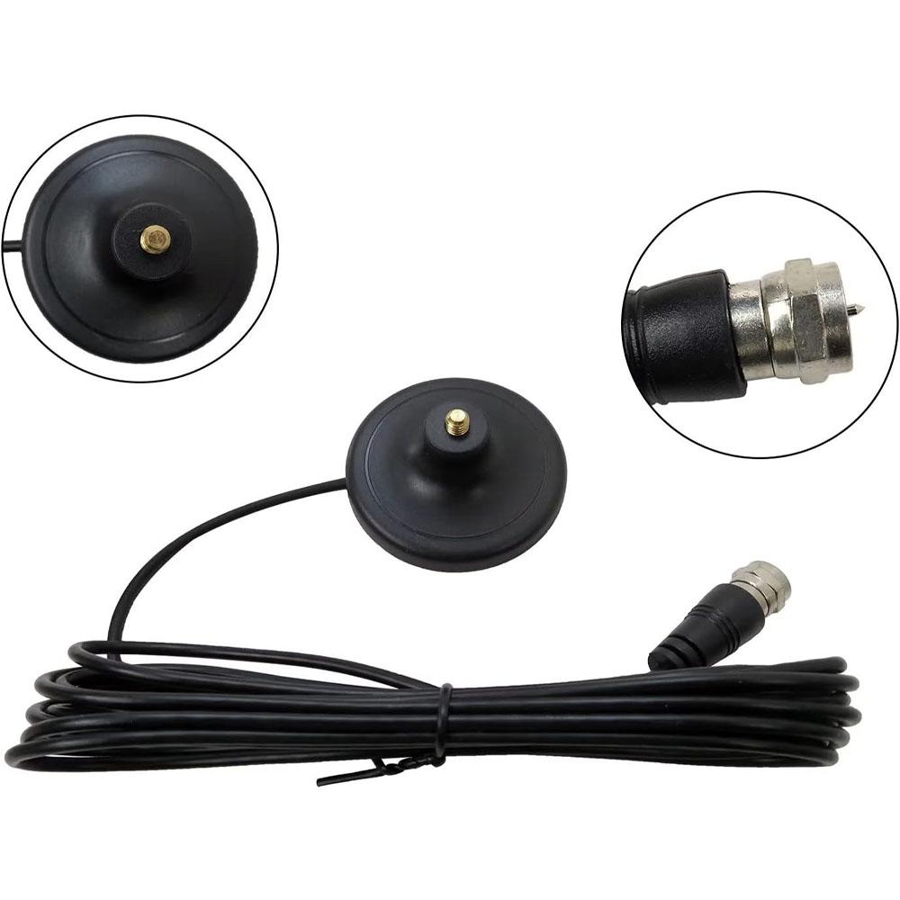 Black Upgraded TV Antenna Digital HD Antenna Indoor HDTV 1080P 100M Signal Range