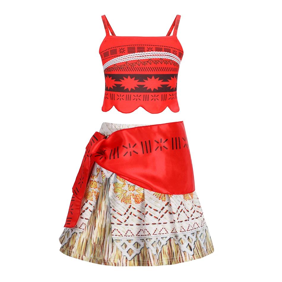 New Movie Moana 2 Girl Dress Halloween Party Costume Princess Fancy Clothes Children Vaiana Outfit Dress