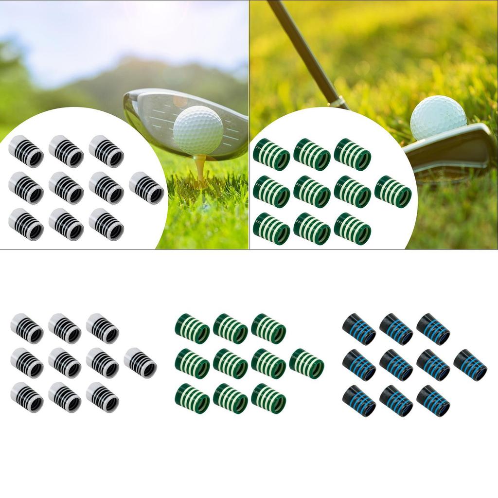 10 Pieces Golf Ferrules Golf Club Shaft Ferrules Portable .370 ID:0.370" Od:0.540" Length:0.750" Taper Tip Adapter for Sports