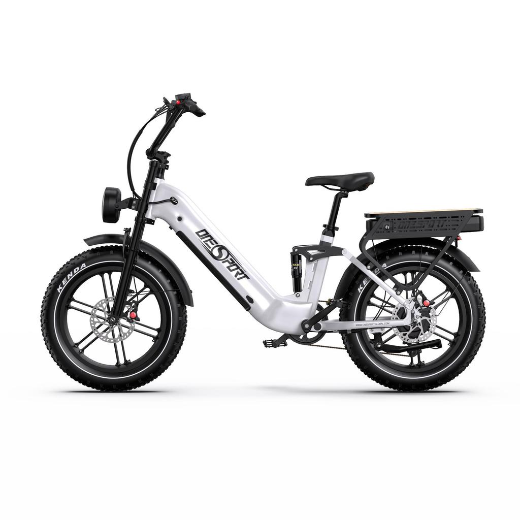 Electric bicycle Onesport OT08 Pro, 500W motor, 48V 18Ah*2 batteries, cruising range 190km, 20×4.0inch tires