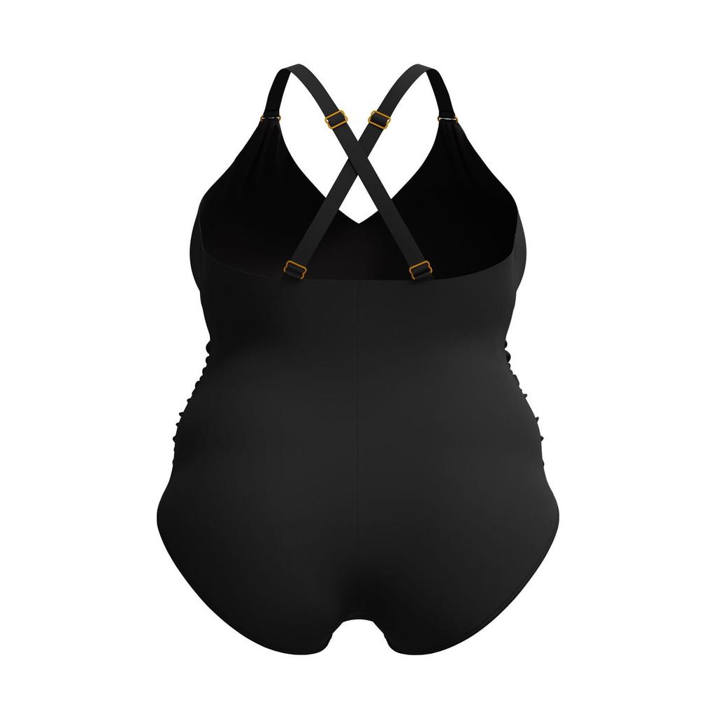 Speedo Womens/Ladies Shaped V Neck One Piece Swimsuit