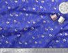 Soimoi Black Poly Crepe Fabric Dot|Leaves & Floral Artistic Decor Fabric Printed BTY 42 Inch