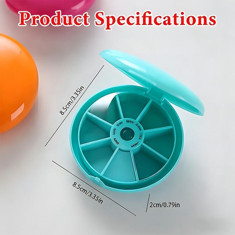 7-Day Portable Capsule Organizer, sealed compartments, cute sausage design, ideal for travel storing pills, jewelry and small items.