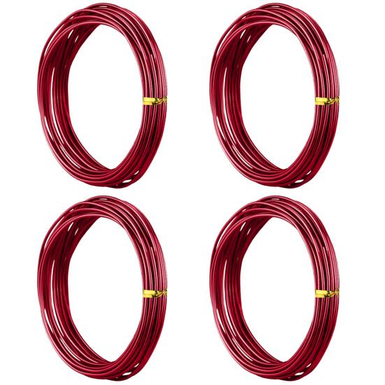 4 рулона 10 м проволока для бонсай анодированный алюминий гибкие цветные самодельные садовые растения