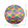 1pc Rainbow Plaid Size 5 Soccer Ball Professional Match Training Football Indoor &Outdoor Sports Ball Lightweight Durable m6551