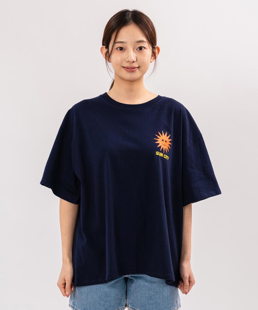 BIGWAVE COLLECTIVE Sun City Smile Boxer Fit T-Shirt (Navy)