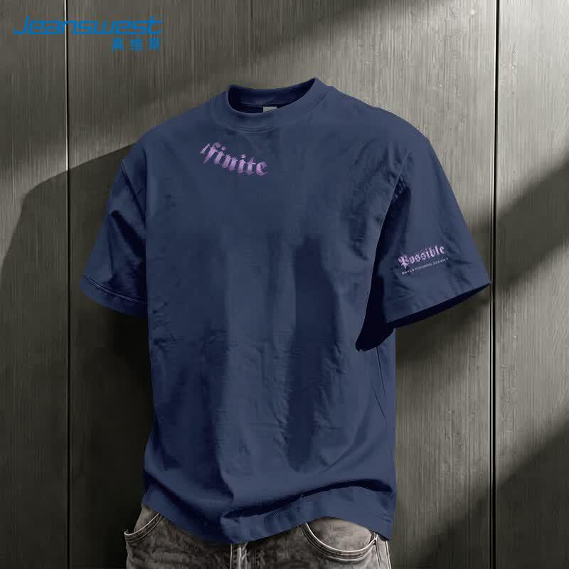 Мужская американская модная футболка из чистого хлопка Jeanswest