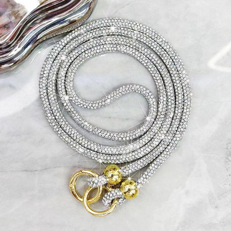 Яркий ремешок для телефона со стразами, чехол для телефона с цепочкой, ремешки, аксессуары для телефона