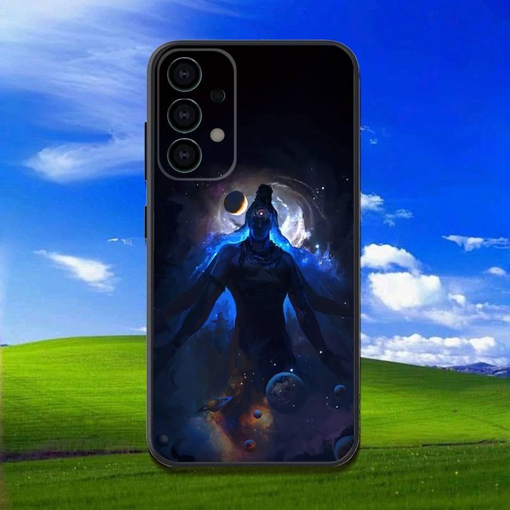 Чехол для телефона Samsung Galaxy A13, A21s, A22, A31, A32, A52, A53, A71, A80, Лорд Шива Махадев, Мягкий черный корпус