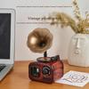 Vintage Wind‑Up Gramophone Music Box Retro Mechanical Phonograph Desk Ornament Home Coffee Shop Bookstore Decor Birthday Gift 3