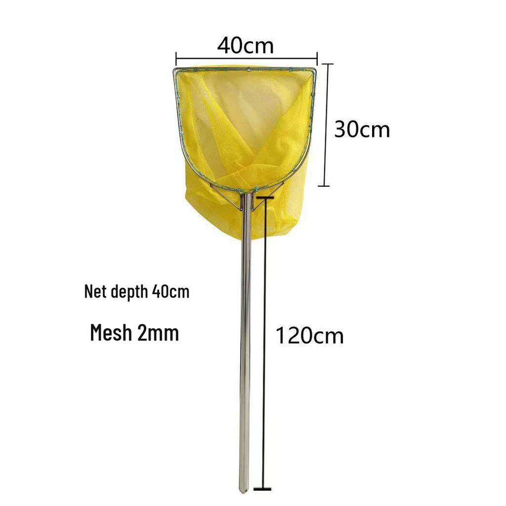Stainless Steel Small Mesh Fishing Net Set: Includes Dip Net, Shrimp Net, Fry Net, Waterweed Net, and Bag.