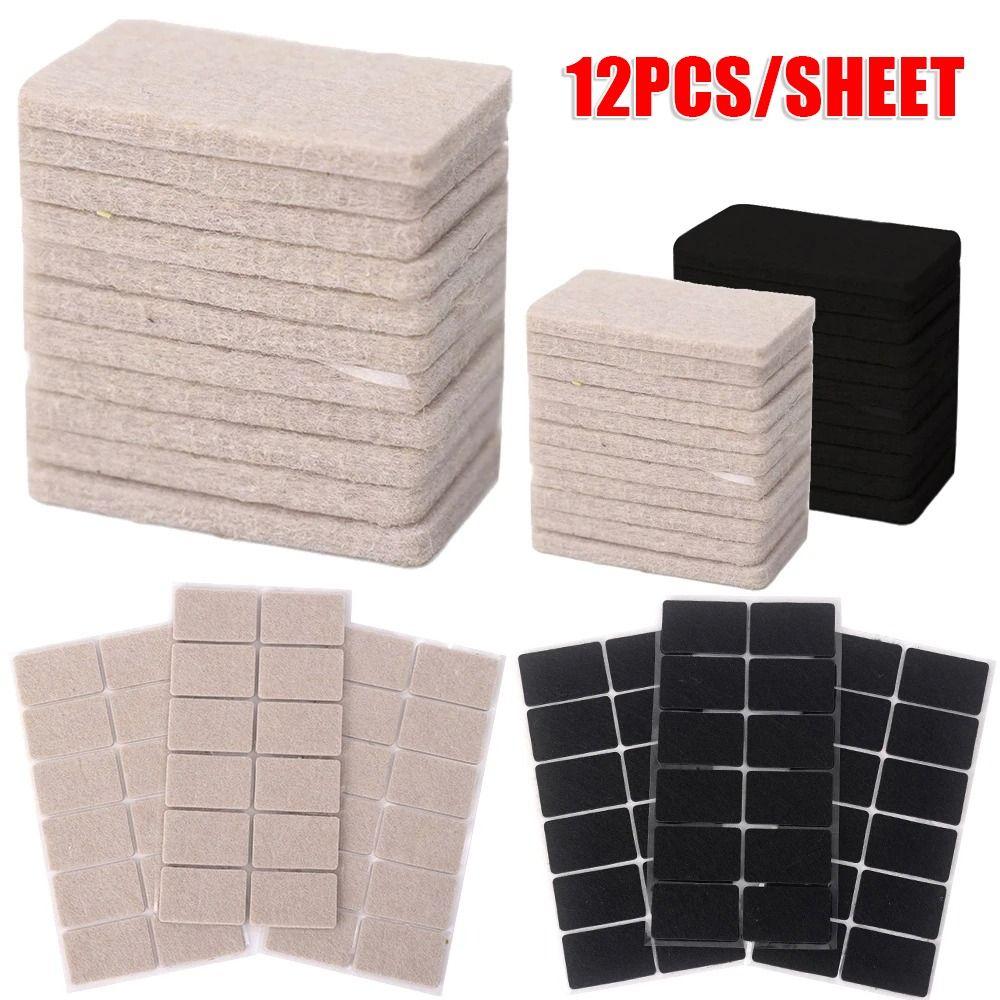 12Pcs/Sheet Table Leg Cover Bumper Pads Home Furniture Accessory Anti Scratch Mat