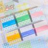 Box of 200 Thick Sticky Notes with Plaid Tribal Design, 6 Series Colors Ideal for Marking Errors Indexing and Note-Taking for School and Office Use