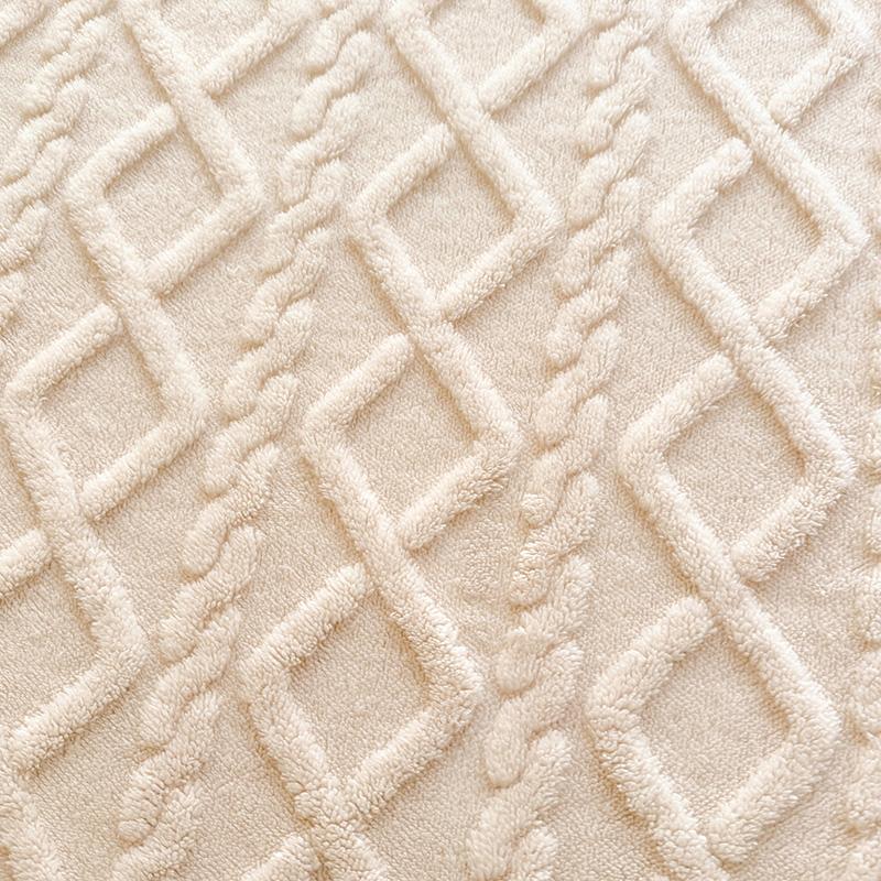 Жаккардовый Зимний Толстый Теплый Коралловый Плюшевый Наматрасник Высокая Эластичность Нескользящий Дышащий Подходит для Спальни Мягкая Простыня