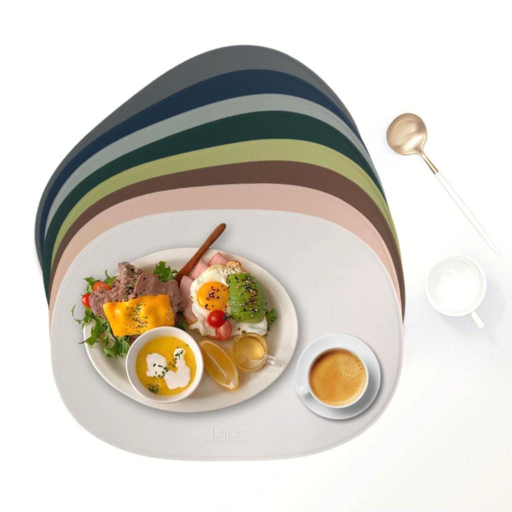 [MADE IN KOREA] Diar - Silicone Table Mat - Waterproof & Heat Resistant Dining Placemat (15 Colors)