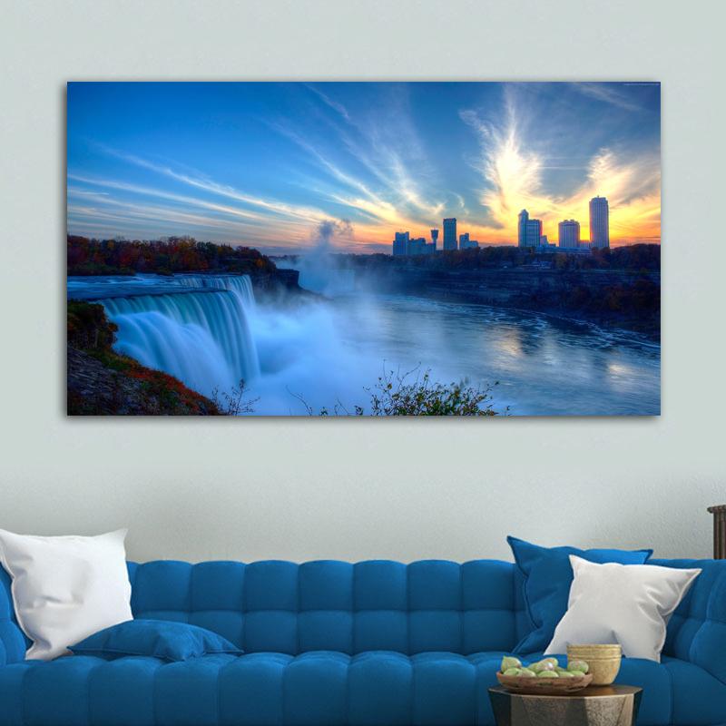 НАДЕЖНЫЕ художественные постеры и принты Ниагарский водопад, холст, картина, пейзажный постер, домашний декор, настенные художественные фотографии для гостиной, без рамки