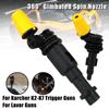 Грязевая фреза Высокого давления Подходит для пистолетов-распылителей Karcher Инструмент для мойки автомобиля Турбо-насадка 360° Карданный вращающийся очиститель Распылительная насадка