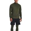Under Armour Rush Coldgear Mock Повседневная рубашка с длинным рукавом Мужские топы Зеленый 1366059-390