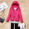 Women Puffer Jacket 8 Colors Plus Size  Female Ultra Lightweight Packable Hooded Down Coats
