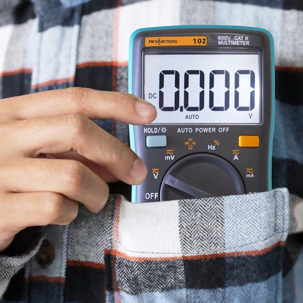 Zmart RM101 Цифровой мультиметр 6000 отсчетов, Подсветка, AC/DC, Амперметр, Вольтметр,