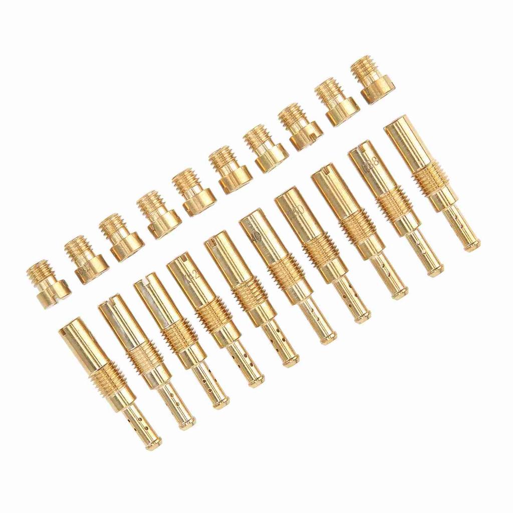 20 шт. набор главных жиклеров карбюратора металлические медленные жиклеры пилота карбюратор аксессуар замена для Keihin