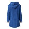 Women Casual Fashion Outerwear Long Sleeve Hooded Jacket Coat Autumn Winter Solid Color Print