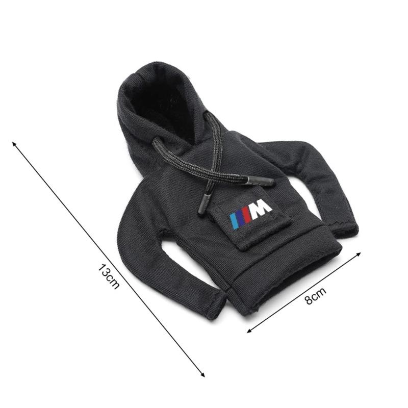 1pc Hoodie Handle Creative Car gear lever hoodie Shift Lever Cover Funny For BMW M E70 F32 X6 Auto Interior Accessories Styling