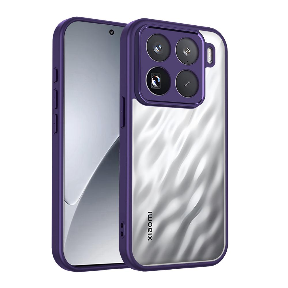 KEYSION Прозрачный чехол для телефона для Xiaomi 15T 15T Pro 5G Мягкий силикон+ПК Прозрачная противоударная задняя крышка для телефона для Xiaomi 15T Pro