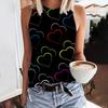 Summer Love Butterfly 3D Print Tank Tops Women Fashion Streetwear Oversized O-Neck Vest Off Shoulder Sleeveless Woman Camisole