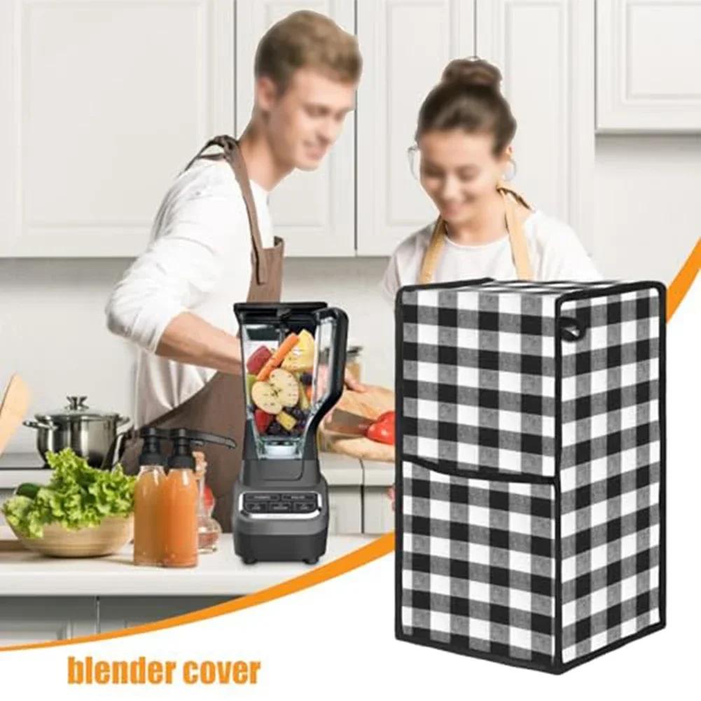 Blender Dust Cover for Kitchen For Appliances with Storage Pockets Protects Mixers and Blenders from Dust and Scratches