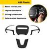 A87Q-Black Steering Wheel Cover Trim for Jeep Dodge Charger Challenger Durango 2015- Car Interior Style