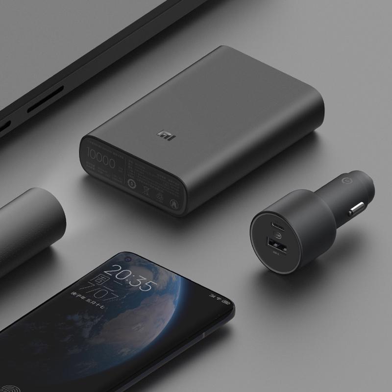Оригинальное автомобильное зарядное устройство Xiaomi, 100 Вт, быстрая автомобильная зарядка, двойной порт USB-A, USB-C, автомобильное быстрое зарядное устройство для смарт-устройств CC07ZM