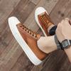 Fashion Genuine Leather Men's Casual Shoes Lace-up Sneakers for Men Outdoor Designer Non-Slip Walking Sport Shoes Skateborad