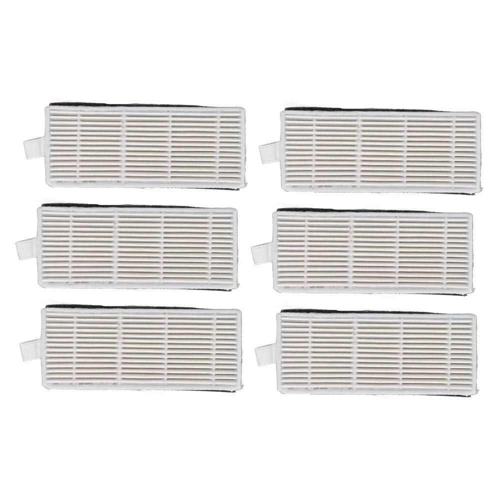 6PCS Pull Tab Vacuum Cleaner Filter Robot Vacuum Filter for Lydsto R1 R1A S1 R1Pro Bedroom Cleaning
