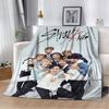 3D KPOP S-Stray-K-Kids Плед Плед для пикника Теплые фланелевые пледы Покрывала для дивана кровати Домашние Постельное белье Подарки на день рождения