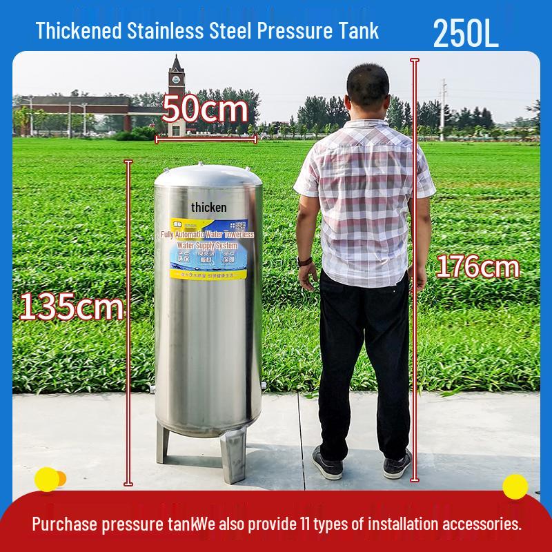 Home Use Automatic Stainless Steel Water Pressure Booster Pump and Tank