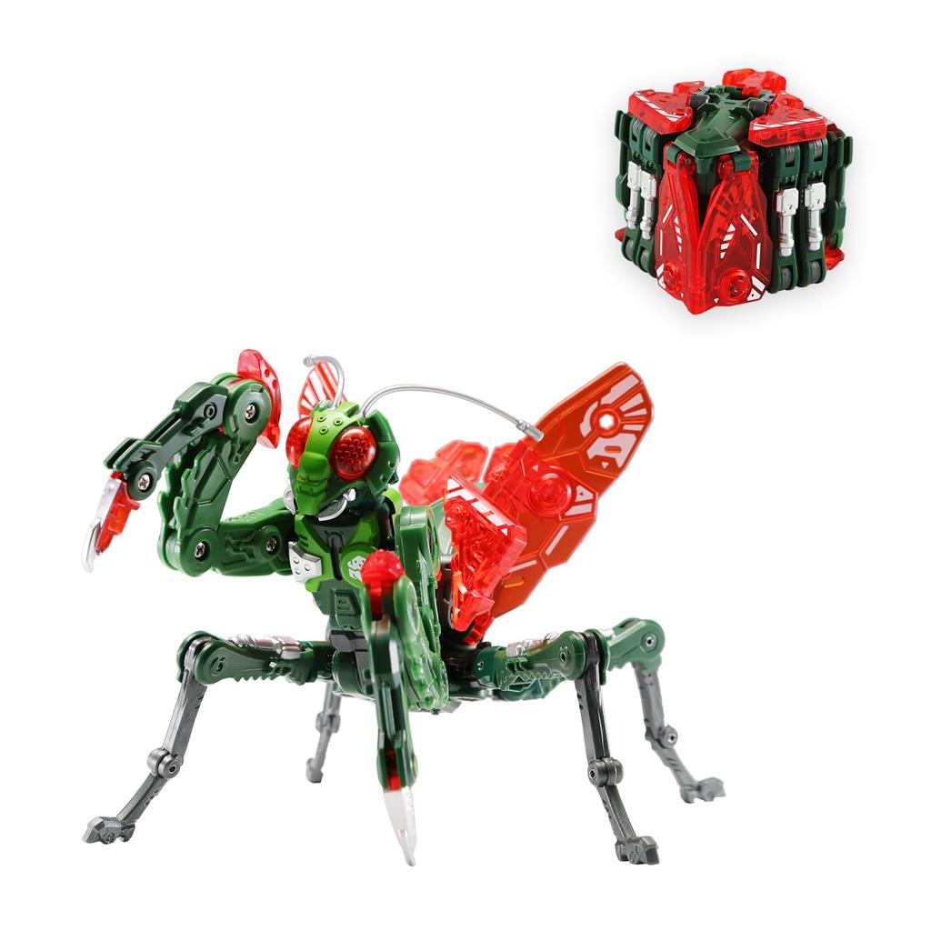 BEASTBOX 52TOYS BB-28 REAPER Transforming Toy, Cube To Bug To Mantis, Pre-painted Highly Articulated Action Figure, Transforms from Mecha Beast To