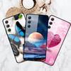Чехол для телефона Samsung A35 5G - Персонализированный Цветной Закаленный Стеклянный, Противоударный.