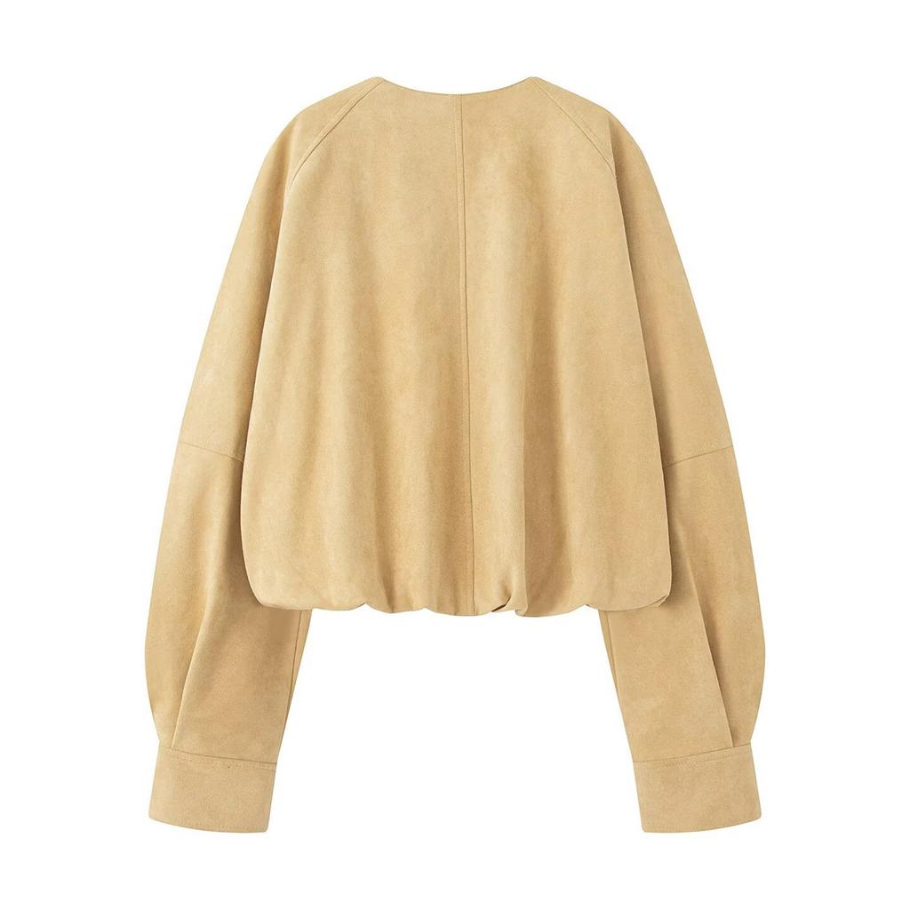 Женская модная куртка с короткими рукавами на пуговицах