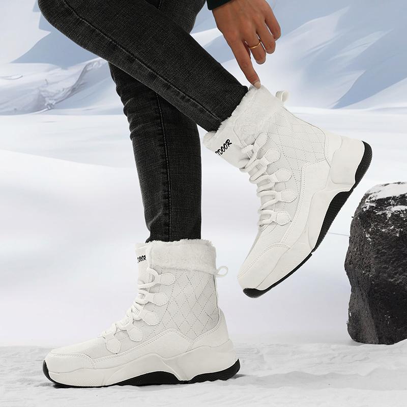 Зимняя женская обувь высокого качества из хлопка с противоскользящим покрытием, размеры 35–42, зимние сапоги, женские зимние ботинки большого размера