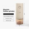 USB Charging Electric Coffee Grinder 1500mAh Conical Coffee Burr Grinder Externally Adjustable Bean Grinding Machine Grinder