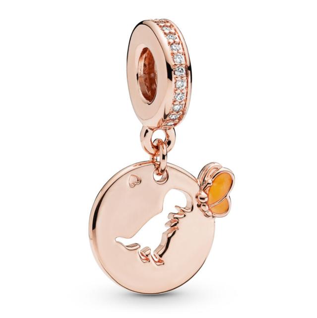 45 типов розового золота Цвет Ловец снов цветы дерево воздушный шар зажим бусины кулон подходят оригинальные модные подвески браслеты DIY ювелирные изделия