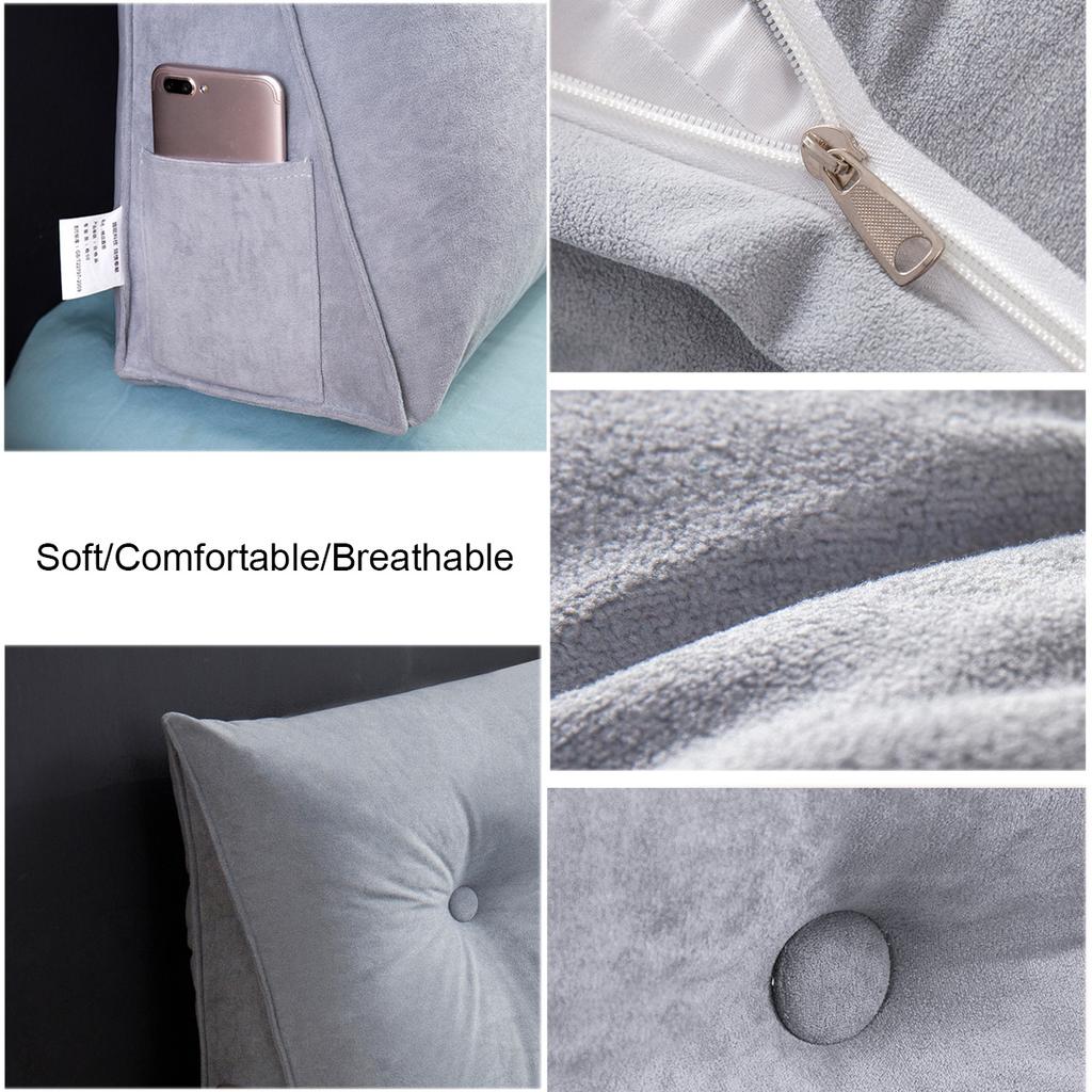 Большая прямоугольная подушка для талии, диван, большая подушка для спинки, кровать, длинный треугольный подголовник, наволочка, подушка-татами, современный домашний декор