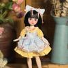 Кукла-принцесса BJD для малышей, 30 см, с длинными волосами и цветочным аксессуаром