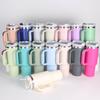 Wholesale Bulk 40oz Custom logo Reusable Insulated Tumbler with Straw Thermo Tumbler Water Tumbler