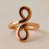 Кольцо «Бесконечность» из чистой меди, терапевтическое кольцо-обертка, штабелируемый подарок на день рождения для женщин
