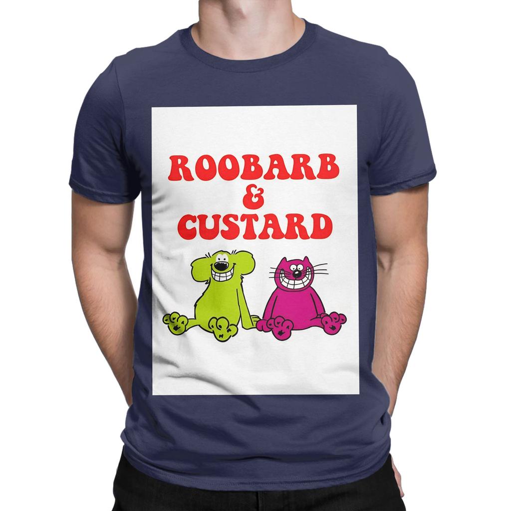 Roobarb cCustard Tribute Graphic 100 Cotton TShirt Roobarb and cCustard Tees Tops For Unisex