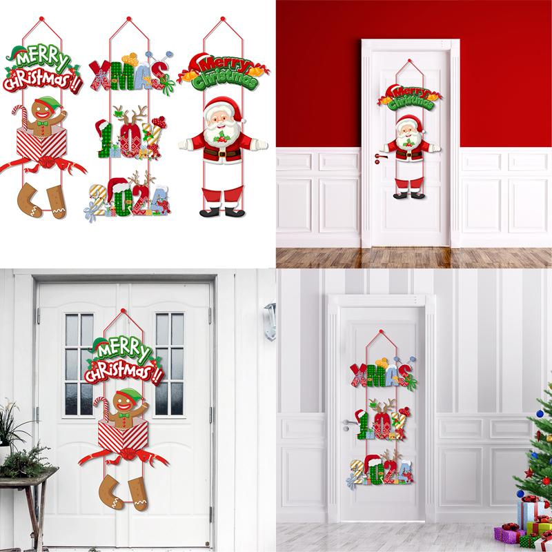 Merry Christmas Hanging Decorations Europe Pendant The United States Christmas New Party Decorative Door Hanging