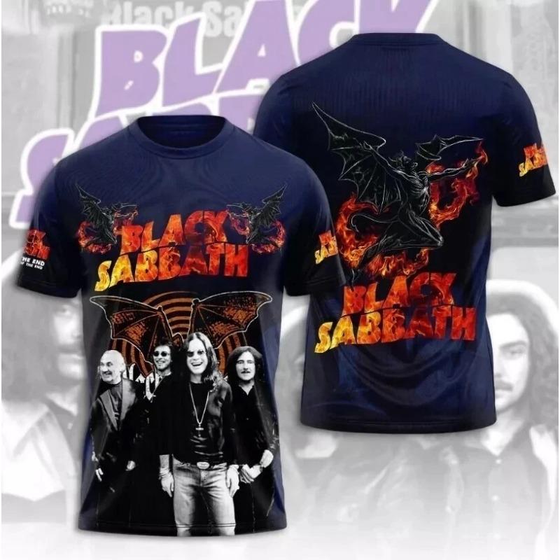 Новая футболка с 3D-принтом Ozzy Osbourne из Rock Band Топ Мужская Женская Мода Спорт Большой размер Топы Футболки Летняя Футболка Детская Одежда Футболка