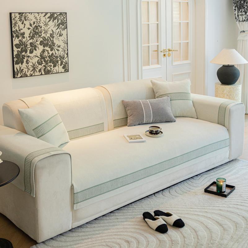 Подушка для дивана из синели, универсальный чехол на все сезоны, универсальный чехол, современный легкий роскошный чехол, нескользящая подушка против кошачьих царапин